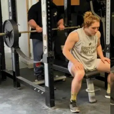 Trained by JP - NOBODY CARES, WORK HARDER Tee in Grey - Image 3