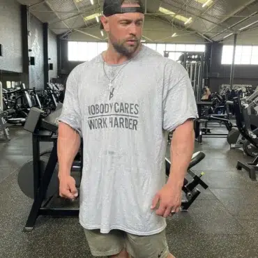Trained by JP - NOBODY CARES, WORK HARDER Tee in Grey